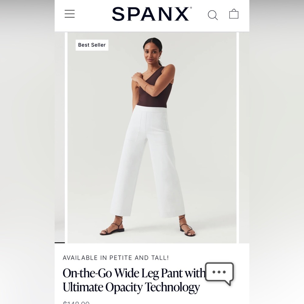NWT Spanx white pants XL